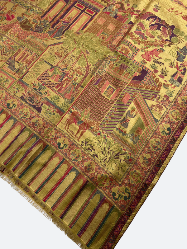 Pashmina kani shawls - 02 - Tajmehalhandicrafts