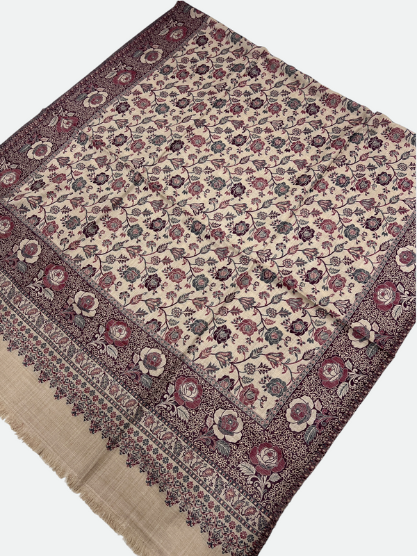 Full kani woolen Shawl - 04 - Tajmehalhandicrafts