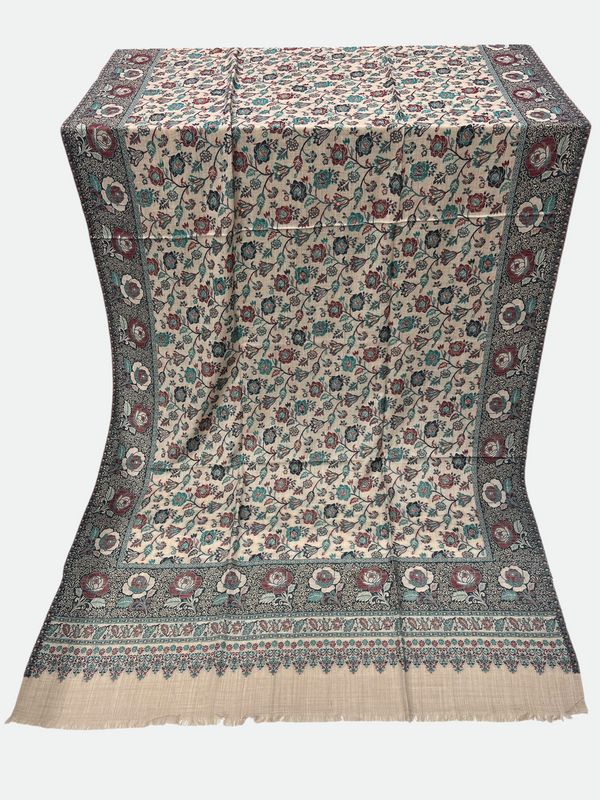 Full kani woolen Shawl - Tajmehalhandicrafts