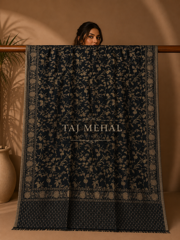 Pashmina kani shawls - 04 - Tajmehalhandicrafts