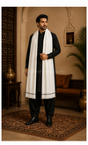 Elevate Your Style with Men’s Pashmina Shawls – 90 Count White