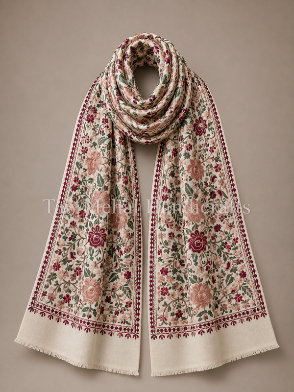 Aari Work Embroidered Stoles: Elevate Your Style with Timeless Elegance