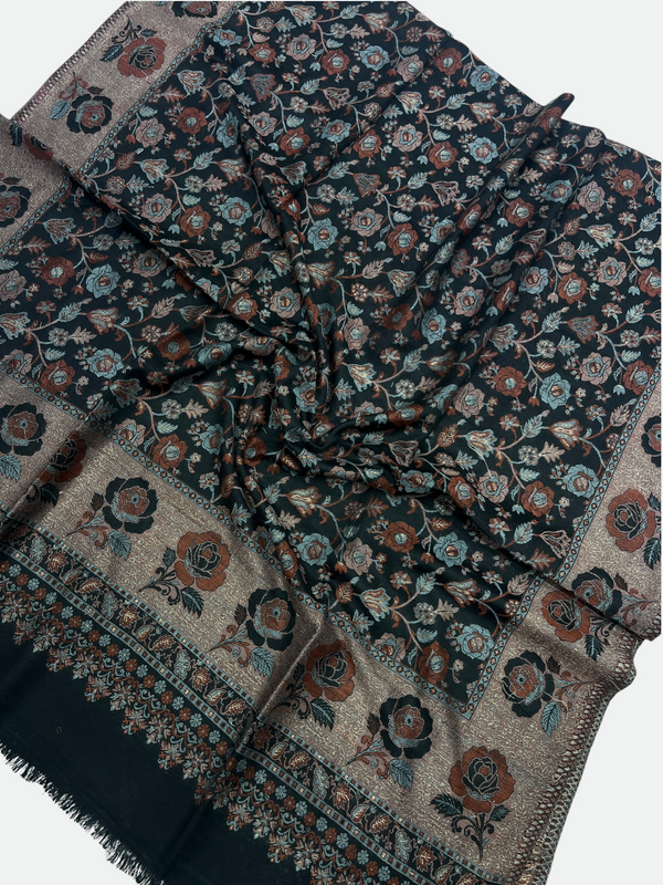 Traditional Pakistani Kani Wool Shawls - 03 - Tajmehalhandicrafts