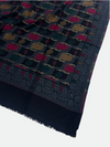 Leheriya Design Wool Kani with Moonlight Shawl - 02 - Tajmehalhandicrafts