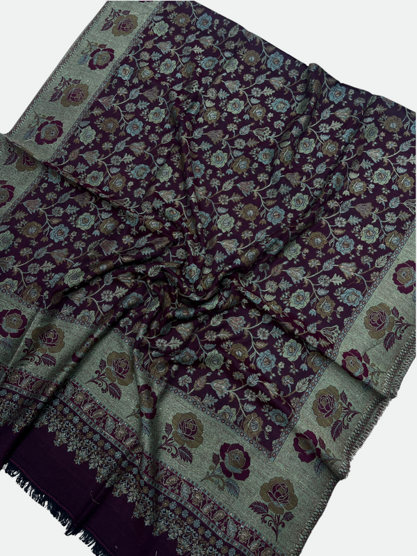Traditional Pakistani Kani Wool Shawls - 02 - Tajmehalhandicrafts