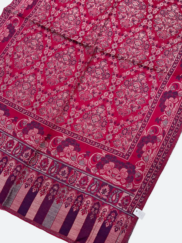 Experience Ultimate Comfort with Our Luxurious Kani Woven Stole - Tajmehalhandicrafts
