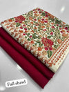 Pakistani Marina Winter Suit with Embroidered Woolen Shawl