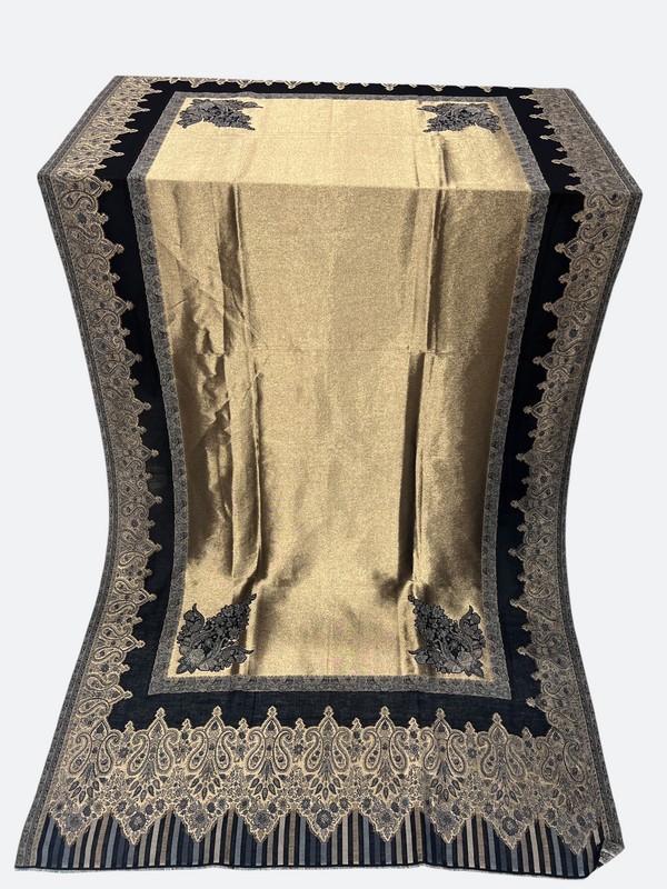 Traditional Kashmiri moonlight 3d kani Border - 10 - Tajmehalhandicrafts