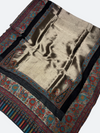 Traditional Kashmiri moonlight 3d kani Border - 07 - Tajmehalhandicrafts