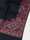 3d kani woolen Border shawl - 03 - Tajmehalhandicrafts