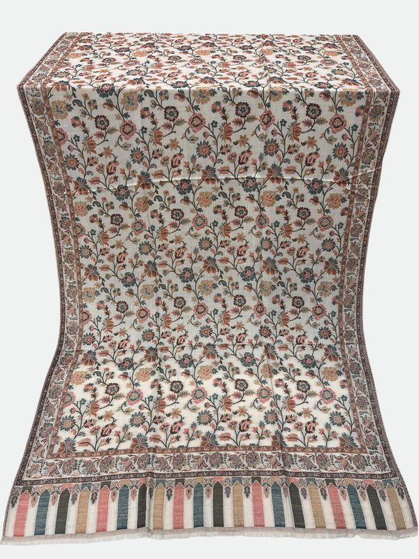 Full kani woolen Shawl - 02 - Tajmehalhandicrafts