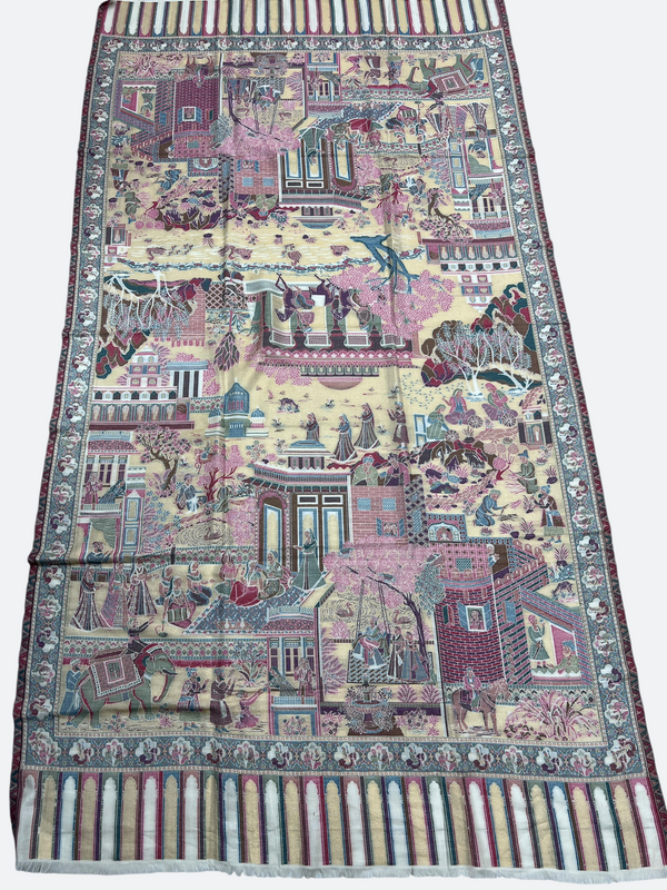 Pashmina kani shawls - 08 - Tajmehalhandicrafts