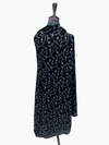 Black Pure Pashmina Sozni Jaal Shawl – White Hand Embroidery for Women