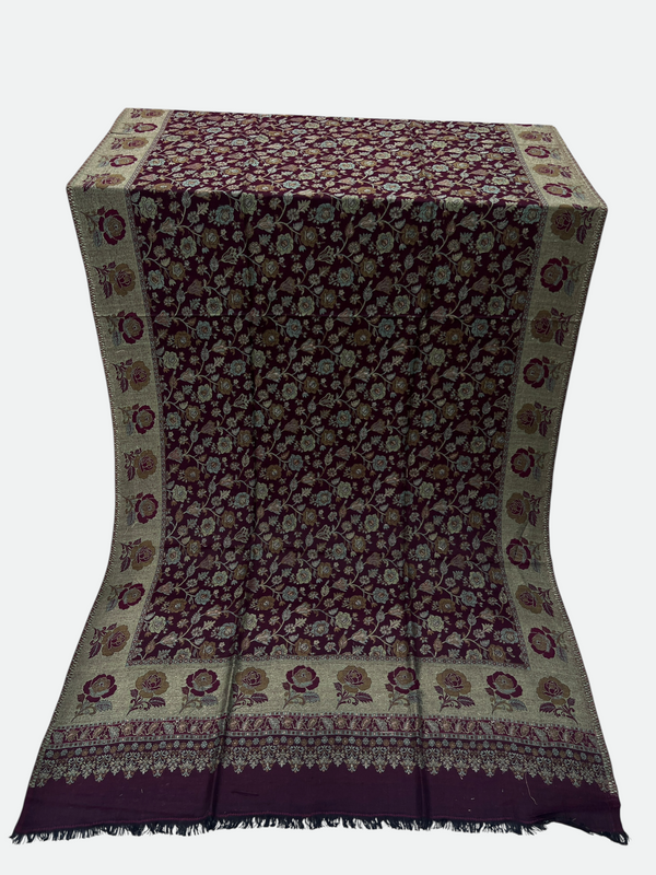 Traditional Pakistani Kani Wool Shawls - 02 - Tajmehalhandicrafts