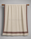 Elevate Your Style with Our Handcrafted Woolen Shawl - Hashiya Border Needle Sui Work