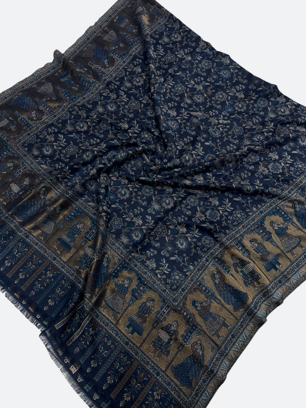 Pashmina kani shawls - 05 - Tajmehalhandicrafts