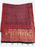 Heritage Ajrakh Dola Silk Dupatta – Hand Block Printed with Natural Dyes - Tajmehalhandicrafts