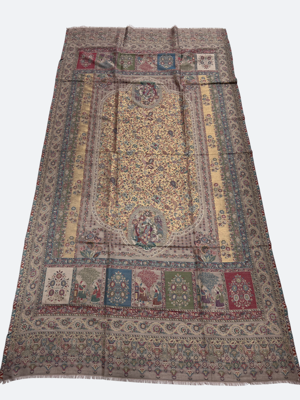 Pashmina kani shawls - 01 - Tajmehalhandicrafts