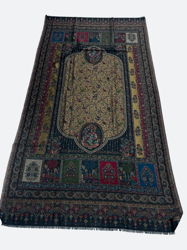 Pashmina kani shawls - Tajmehalhandicrafts