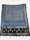 Elegant Dola Silk Ajrakh Dupatta – Natural Dye Craftsmanship - Tajmehalhandicrafts