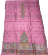 Pink with brown Maharani Unstitched Suits