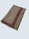 Elevate Your Style with Our Handcrafted Woolen Shawl - Hashiya Border Needle Sui Work - Tajmehalhandicrafts