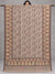 Ivory Moonlight zari Kani Pashmina shawl with birds, floral vines and figurative borders, fully open on a wooden rod in a studio | Taj Mehal Handicrafts