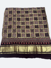 Sindhi Ajrakh Gajji Silk Dupatta – Traditional Patalo Design - Tajmehalhandicrafts