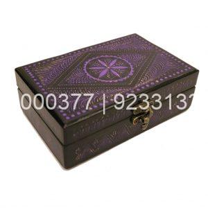 Lacquer art Jewelry Box – Black & Purple
