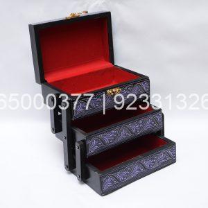 Multi Layer Laquer Jewelry Box
