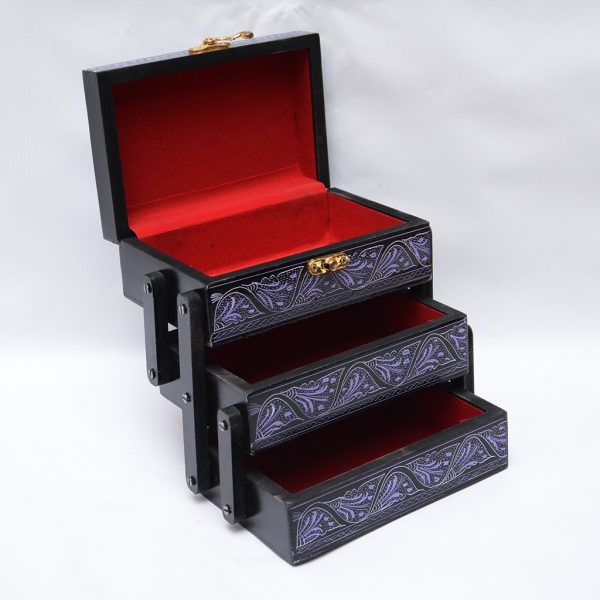 Multi Layer Laquer Jewelry Box
