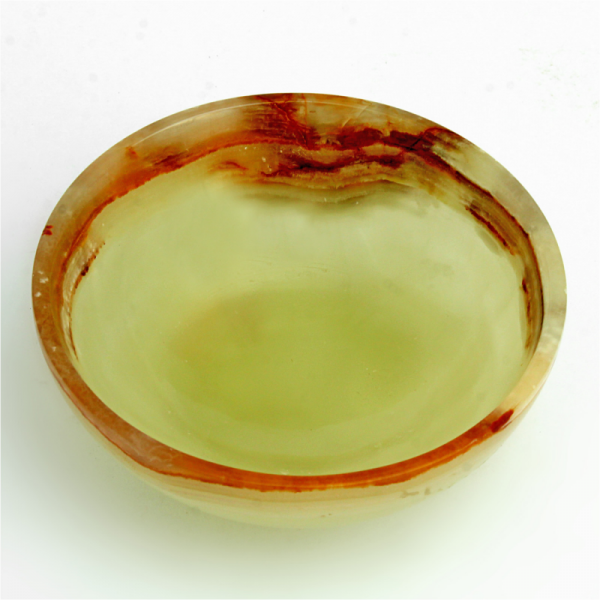 Beautifully handcrafted Multi green Onyx Serving Bowl
