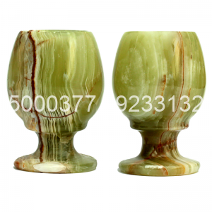Multi Green Onyx Sherry Glass 3″( Pack Of 6 )