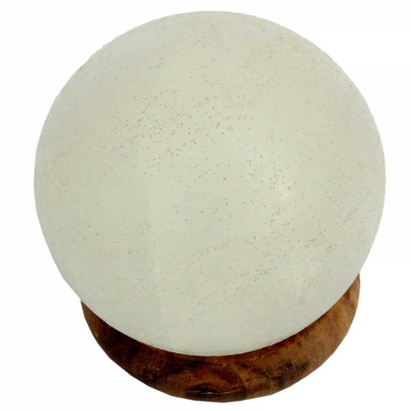 White Himalayan Salt USB Sphere Lamp