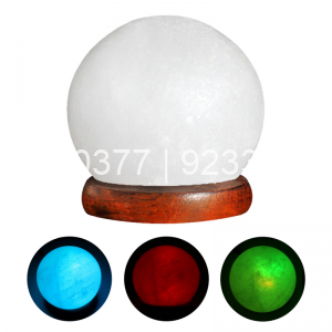 White Himalayan Salt USB Sphere Lamp