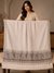 Pure Pashmina Hand-Embroidered Sozni Border with Tilla work Shawl