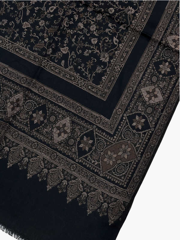Full kani woolen Shawl - 07 - Tajmehalhandicrafts