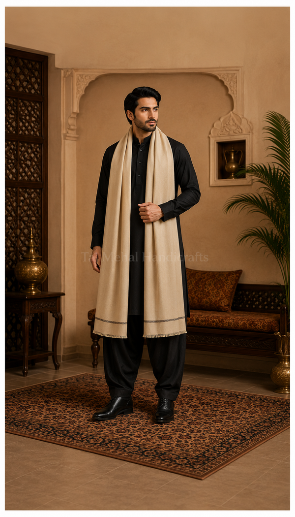 Luxury Men's Pashmina Shawls – Elevate Your Style with Timeless Elegance
