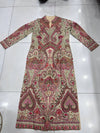 Women’s Handmade Kilimkari Long Coat – Traditional Kashmiri Artisan Design