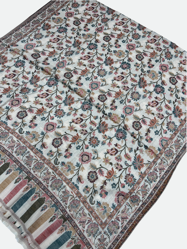 Full kani woolen Shawl - 02 - Tajmehalhandicrafts