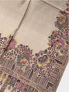 3d kani woolen Border shawl - 05 - Tajmehalhandicrafts