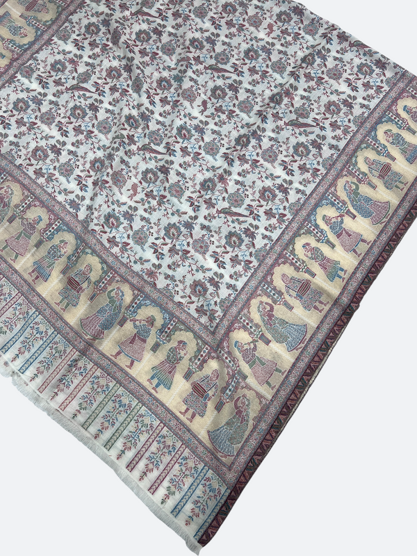 Pashmina kani shawls - 09 - Tajmehalhandicrafts