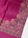 3d kani woolen Border shawl - 01 - Tajmehalhandicrafts