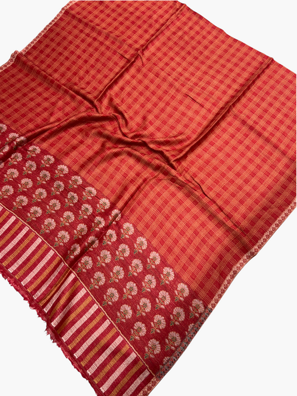 Traditional Embroidered Shawl and Dress Set - Tajmehalhandicrafts