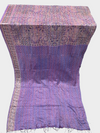 Bengal Kantha Handwork Patchwork Reversible Silk Stole - Tajmehalhandicrafts