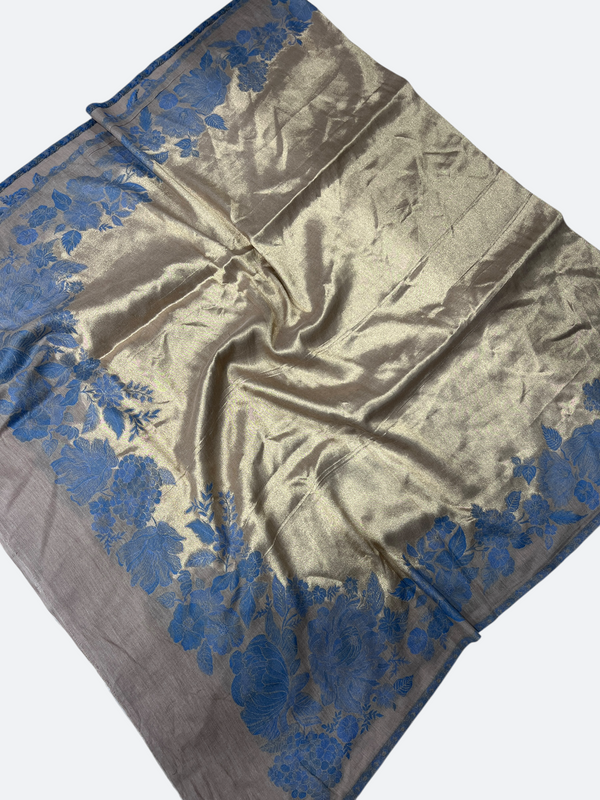Traditional Kashmiri moonlight 3d kani Border - 04 - Tajmehalhandicrafts