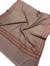 Luxurious Pashmina Shawl with Triple Border Kingri Design & Exquisite Paper Mache Embroidery - Tajmehalhandicrafts