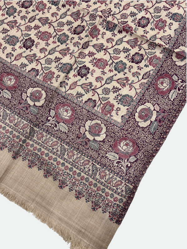 Full kani woolen Shawl - 04 - Tajmehalhandicrafts