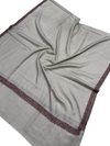Elevate Your Style with Our Handcrafted Woolen Shawl - Hashiya Border Needle Sui Work - Tajmehalhandicrafts