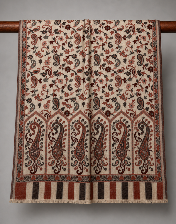 Kani Woolen Stole - Tajmehalhandicrafts
